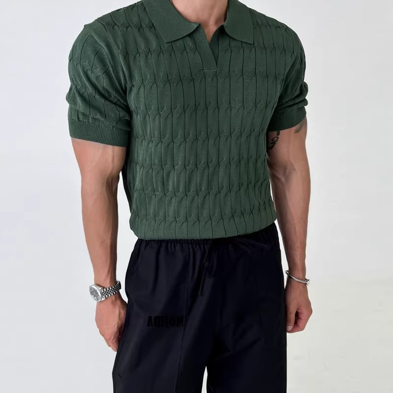 Retro Threads Gewebtes Poloshirt